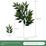 Lifelike Artificial Eucalyptus Stems For Elegant Home  Wedding Decor 2