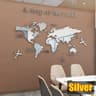 3D Acrylic World Map Wall Sticker For Modern Home  Office Decor 13