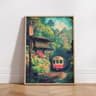 Tokyo Rainy Night Canvas Print Japanese Cityscape Wall Decor 11