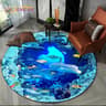 3D Ocean Illusion Dolphin Rug  NonSlip Underwater Area Rug For Living Room  Bedroom Decor 9