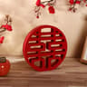 Elegant Double Happiness Wood Decor  Chinese Wedding Decor Xi Character Wall Accent 6