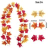 Harvest Glow Artificial Maple Leaf Garland For Fireplace Wedding  Thanksgiving Decor 4