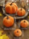 Velvet Pumpkin Decor For Fall Home Decorations  Elegant Artificial Pumpkins For Halloween  Harvest  8