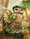 Colorful Owl Pendant Light  Decorative Hanging Lamp For Indoor  Outdoor Spaces 12