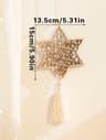 Wooden Ramadan Wall Decor With Tassels For Eid Mubarak Celebrations 7