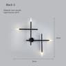 Nordic LED Wall Lamp Cross Sconce For Bedroom Living Room  Bedside Decor 7