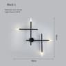 Nordic LED Wall Lamp Cross Sconce For Bedroom Living Room  Bedside Decor 11