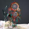Handmade FiveRing Dream Catcher Wall Hanging For Boho Bedroom And Living Room Decor 8