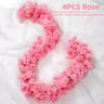 180cm Artificial Cherry Blossom Garland Silk Sakura Flower Vine For Wedding Arch And Home Decor 10
