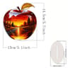 Crystal Apple Figurine Paperweight  Elegant Apple Paperweight Glass Apple Decor For Desk And Home 6