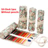 Canvas Roll Up Pencil Case Organizer  Portable Pencil Wrap Organizer  Artist Brush Holder 15