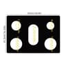 5Hole Reusable Stovetop Protector Gas Stove Liner Set 8