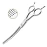 Professional Pet Grooming Scissors For Dogs  Cats  7 Curved Chunking Shears 6