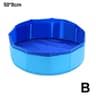 Foldable Pet Pool Cat Bath Tub With Ocean Water Toys 7