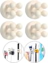 Silicone Toothbrush Holder Wall Mount Waterproof Self Adhesive Bathroom Organizer 11