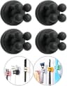 Silicone Toothbrush Holder Wall Mount Waterproof Self Adhesive Bathroom Organizer 12