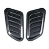 2PCS Car Decorative Air Vents Carbon Fiber Style Fake Hood Vent Universal Exterior Trim 7