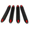Universal Rubber Car Bumper Protector Strips 2 Pair Set Anti Collision Bumper Guards 10