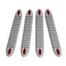 Universal Rubber Car Bumper Protector Strips 2 Pair Set Anti Collision Bumper Guards 11