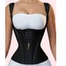 Vintage Waist Trainer Corset Mesh Waist Cincher Vest For Women With Zipper And Button Closure 4