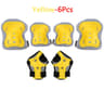 SafeRide Kids Protective Gear Set 6 Piece Kids Knee Pads And Elbow Pads With Wrist Guards For Ages  9