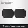 Electrostatic Car Window Sun Shade 4Layer UV Blocking AntiGlare Side Window Visor 8
