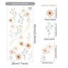 Watercolor Boho Flower Wall Decals  Removable Floral Nursery Decor 15