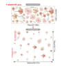 Watercolor Boho Flower Wall Decals  Removable Floral Nursery Decor 12
