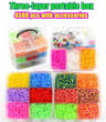 GlowCraft 15000Piece Loom Bands Kit With Luminous Rainbow Colors 7