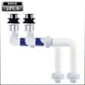 FlipTop AntiOdor Sink Drain With Flexible AntiClog Pipe 8