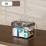 Clear Medicine Organizer Storage Box With Removable Tray And Portable First Aid Storage 5