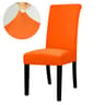Solid Color Stretch Spandex Dining Chair Cover Adjustable Slipcover 6