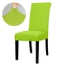 Solid Color Stretch Spandex Dining Chair Cover Adjustable Slipcover 15