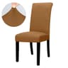 Solid Color Stretch Spandex Dining Chair Cover Adjustable Slipcover 18