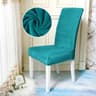 Velvet Stretch Dining Chair Cover Soft Parsons Chair Slipcover Protector 15