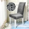 Velvet Stretch Dining Chair Cover Soft Parsons Chair Slipcover Protector 12