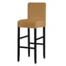 Waterproof Stretch Short Back Chair Cover For Dining And Bar Stools 14