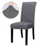 Solid Color Stretch Dining Chair Cover Washable Furniture Protector 12