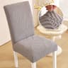 Thickened Leaf Pattern Stretch Dining Chair Cover 8