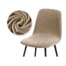 Velvet Stretch Bar Chair Cover Soft Solid Color Protective Slipcover 7
