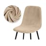 Velvet Stretch Bar Chair Cover Soft Solid Color Protective Slipcover 10