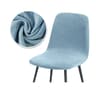 Velvet Stretch Bar Chair Cover Soft Solid Color Protective Slipcover 16
