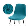 Velvet Stretch Bar Chair Cover Soft Solid Color Protective Slipcover 18