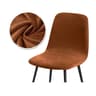 Velvet Stretch Bar Chair Cover Soft Solid Color Protective Slipcover 20