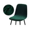 Velvet Stretch Bar Chair Cover Soft Solid Color Protective Slipcover 23