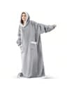 Cozy Oversized Wearable Blanket Hoodie With Sleeves And Pockets 2
