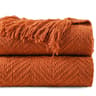 Battilo Soft Chenille Plaid Knit Throw Blanket For Couch And Bed 7