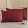 2PCS Soft Microfiber Envelope Pillowcases Queen King Size 7
