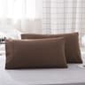 2PCS Soft Microfiber Envelope Pillowcases Queen King Size 12