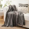 Battilo Boho Knitted Throw Blanket With Tassels 8